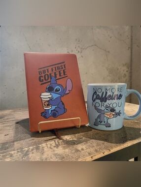 Stitch Mug & Stich Coffee Themed Journal
